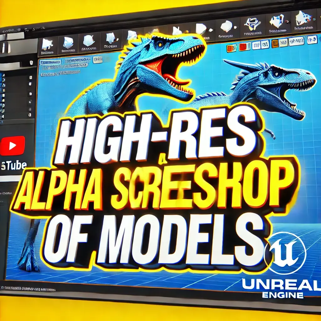 How to Capture High-Resolution Alpha Screenshots of Your Models - Unreal Engine Screenshot