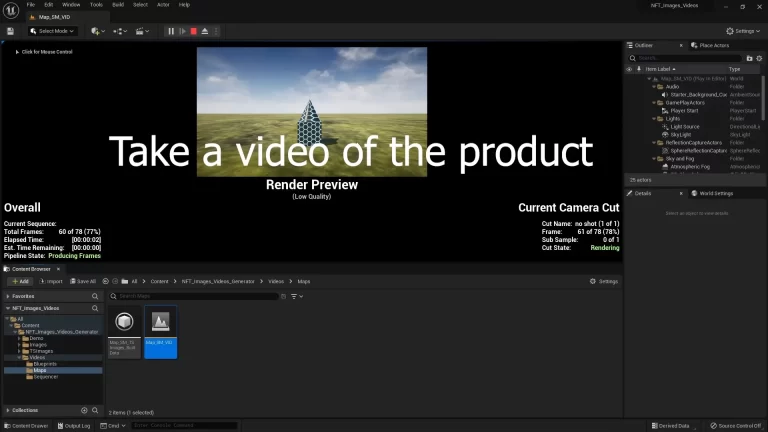 NFT Image And Video Generator - Unreal Engine - Asset - Fab - Ocean Interaction - Unofficial Documentation 06