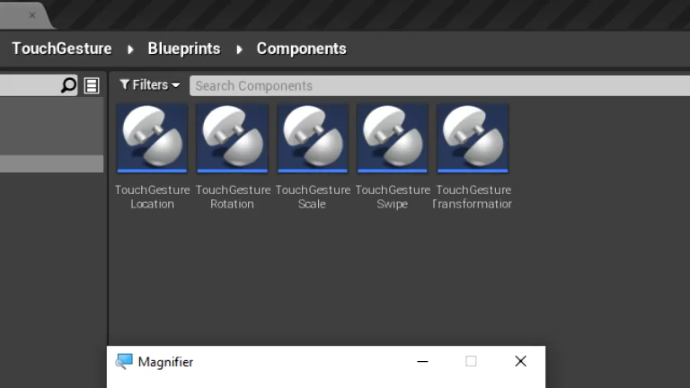 Touch Gesture - Unreal Engine - Assets - Fab - Unofficial Documentation - Ocean Interaction 03